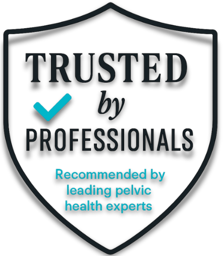 Trusted by Professionals badge – SunCloud® seat cushions endorsed by pelvic health experts and physical therapists