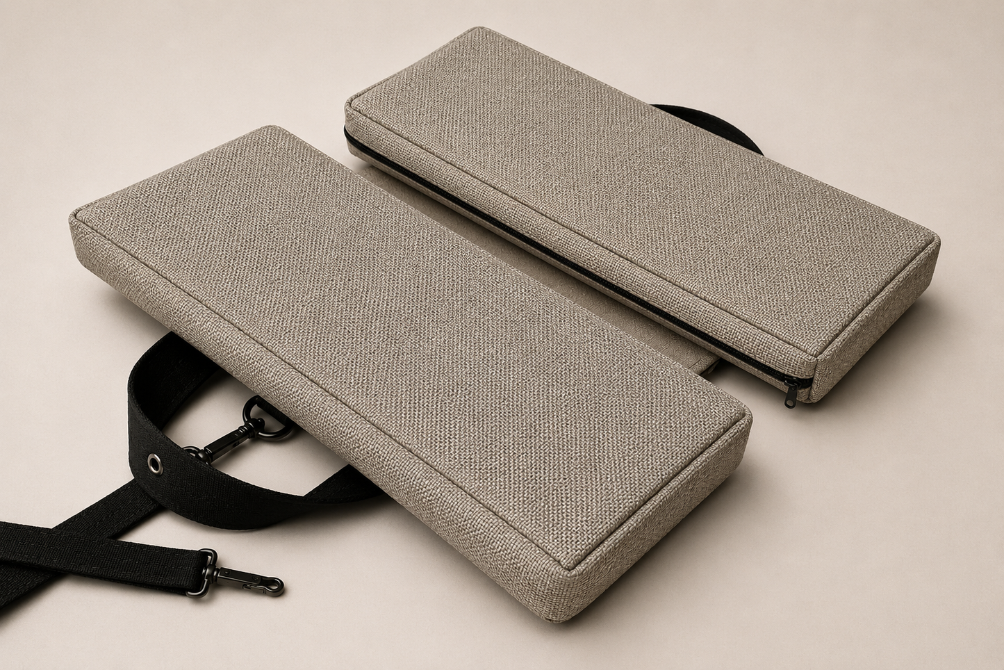 SunCloud Straw foldable performance travel seat cushion with adjustable strap for tailbone and pelvic support.