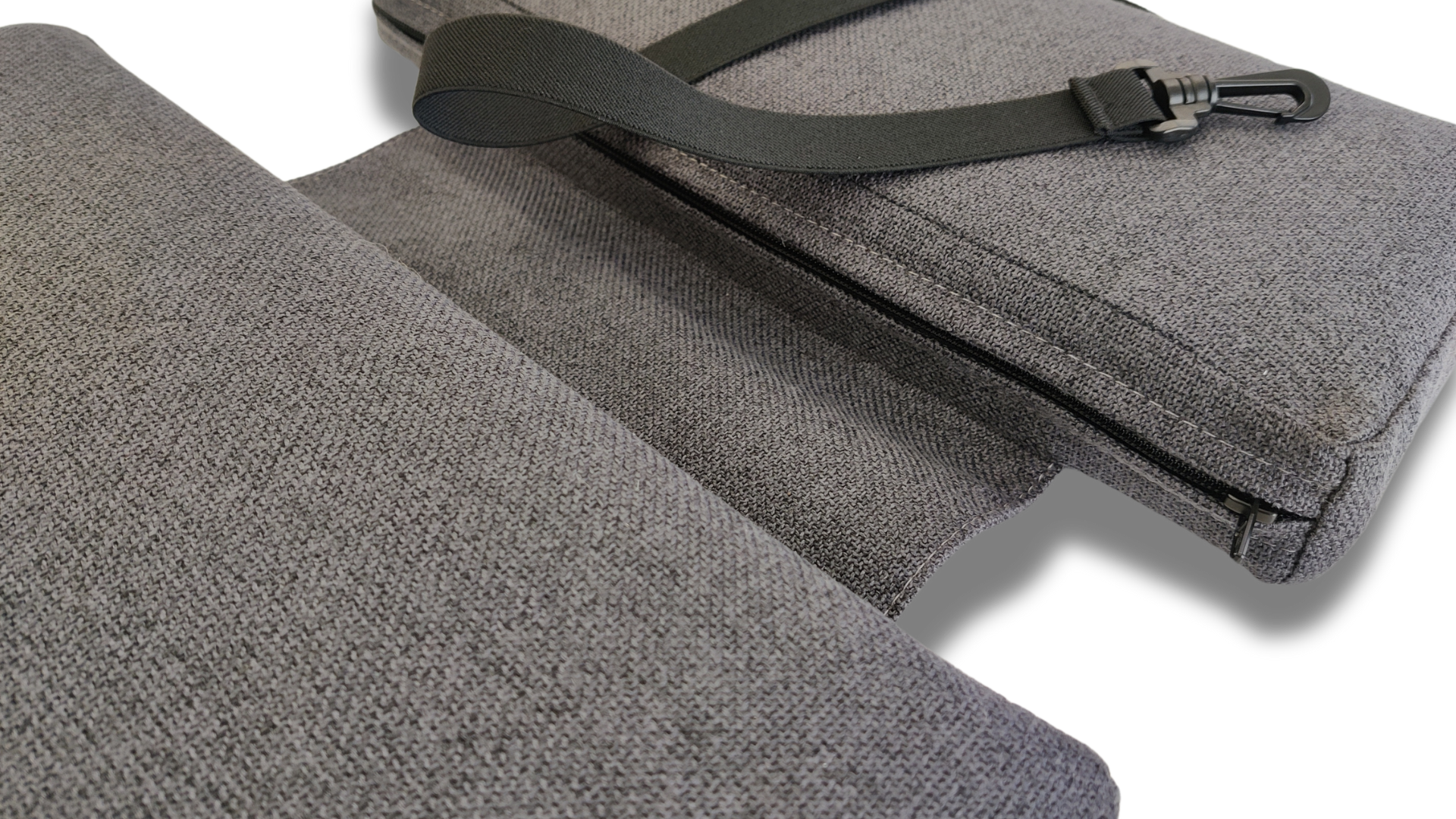 SunCloud® Travel Cushion made from sandalwood performance fabric, featuring an ergonomic cutout for tailbone and pelvic pain relief—ideal for travel, work, and everyday comfort.