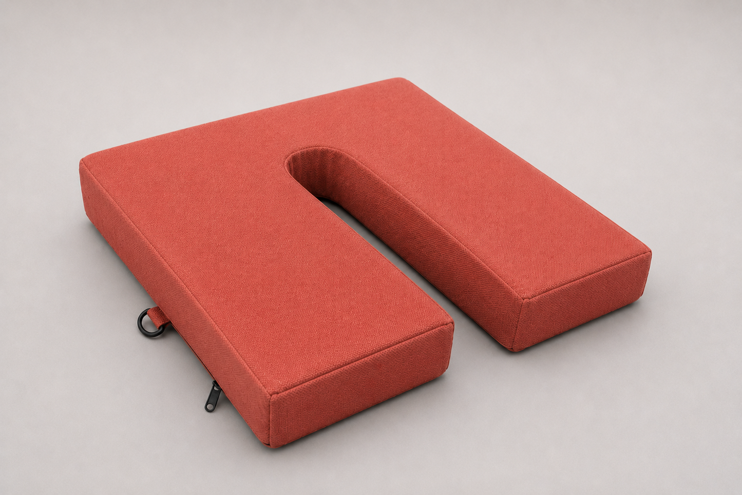 SunCloud® Burnt Orange Canvas U-Shape Seat Cushion with water-repellent fabric and handcrafted construction for comfortable seating at home, work, and travel.