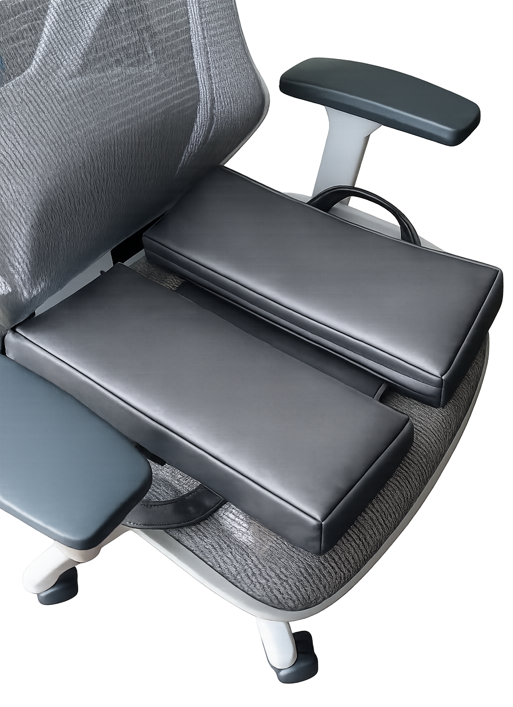 SunCloud ergonomic seat cushions displayed on chairs promoting pelvic comfort, tailbone protection, and spinal support